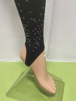 Stegstrumpfhose mit Glitterdruck