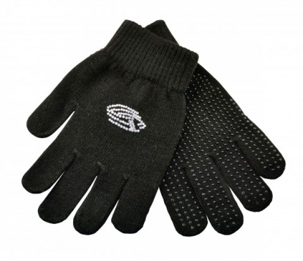 Handschuhe mit Strassmotiv